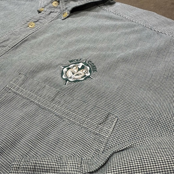 Lee Other - Vintage Lee Wolf Creek Embroidered Button Down Shirt Outdoor Lodge Core